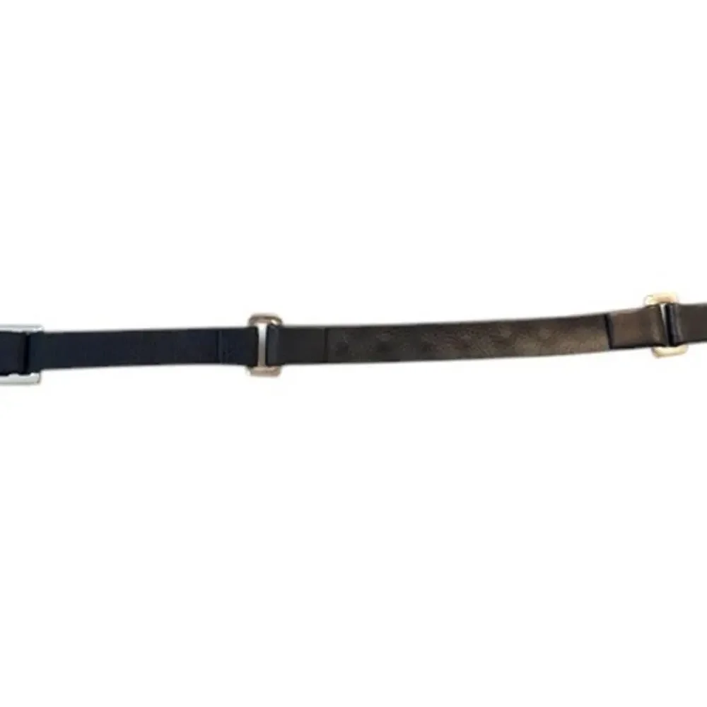 Vintage Suzi Roher Canada Studded Leather Belt Small Plus Silver 90s